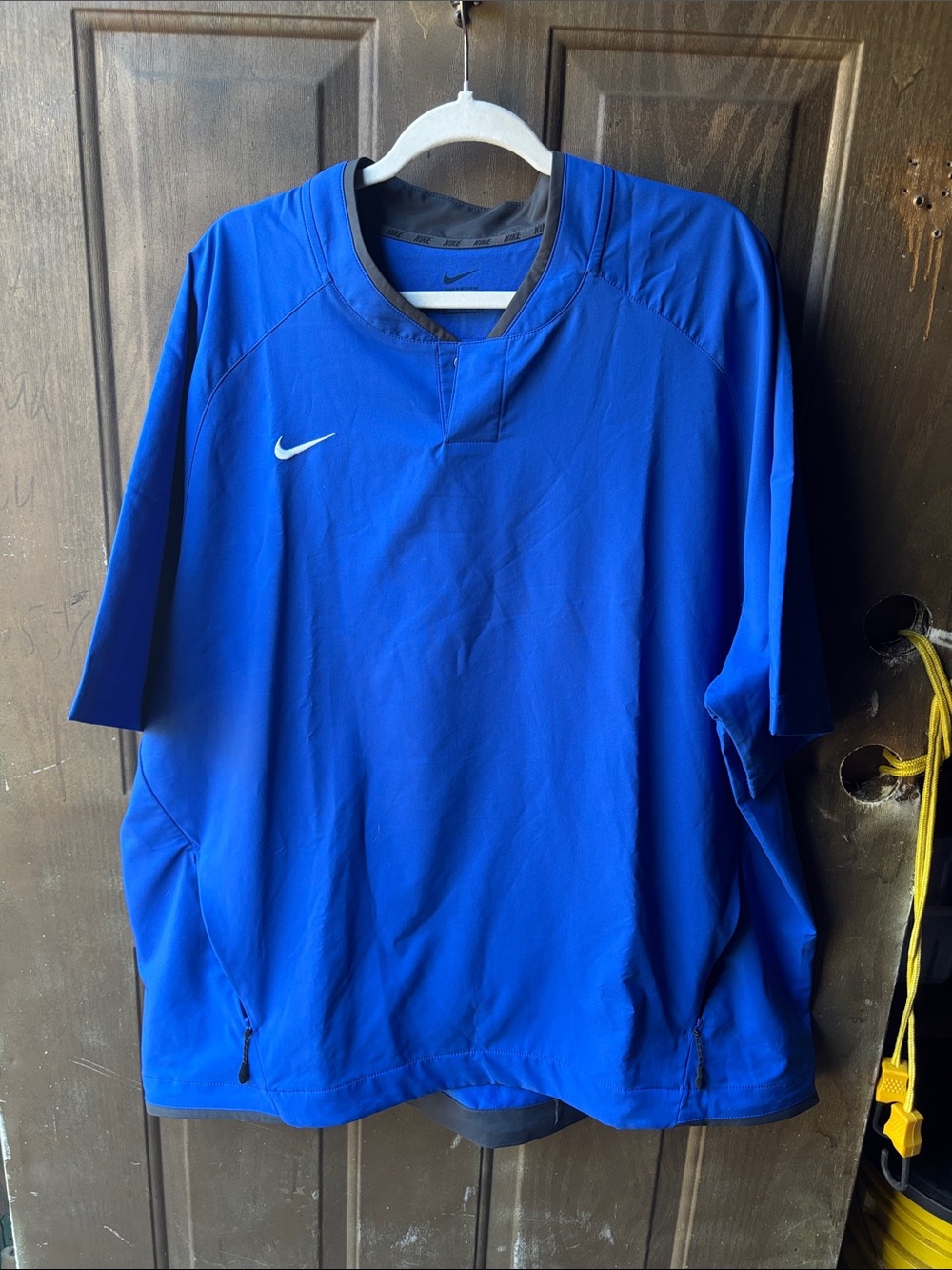 Nike Blue Athletic Pullover with White Swoosh
